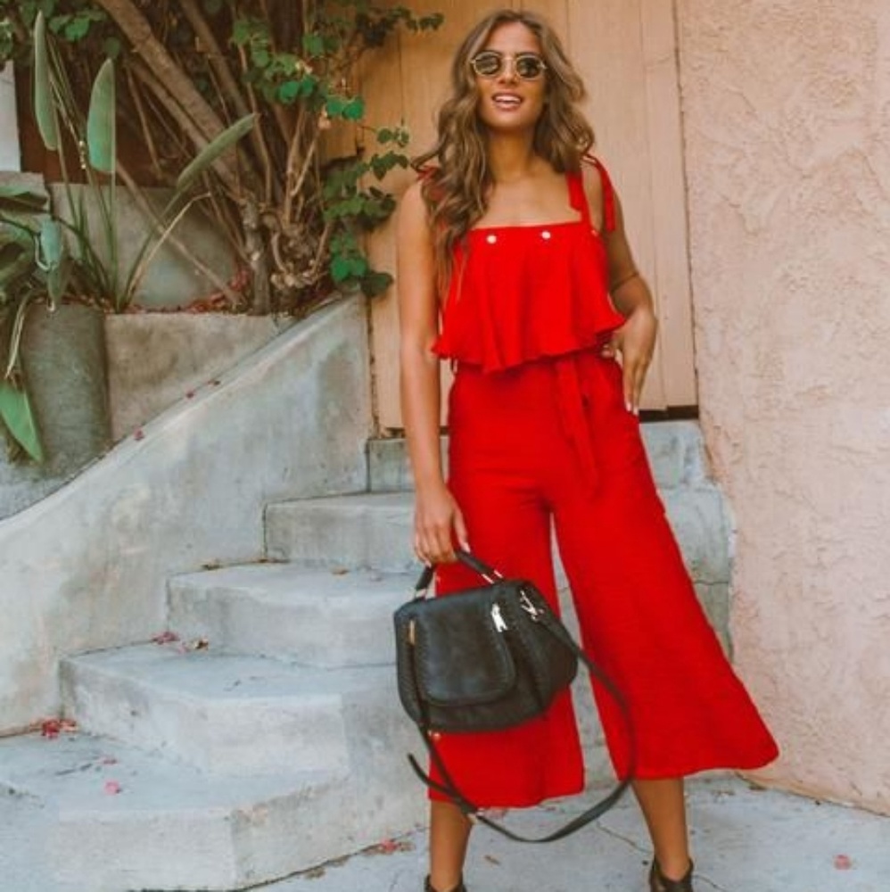 NWT Vici "Little Red Corvette" jumpsuit